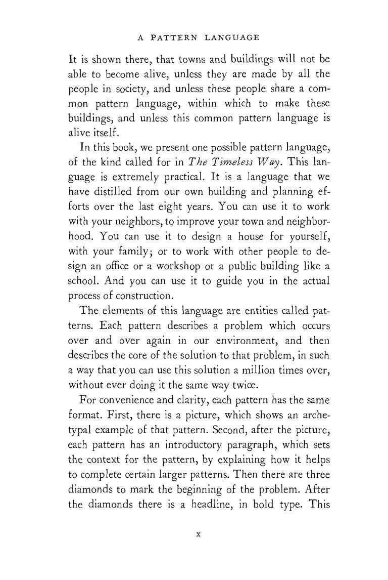 A Pattern Language｜建筑模式语言｜Christopher Alexander｜英文PDF 内容预览