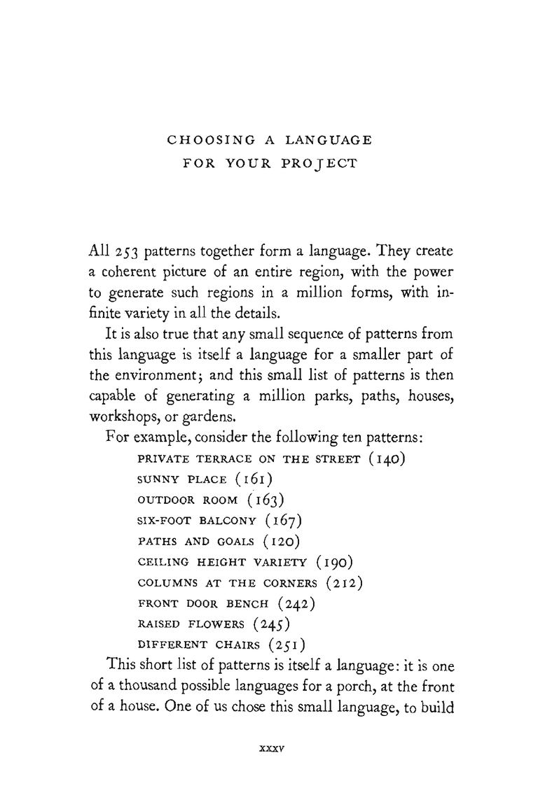 A Pattern Language｜建筑模式语言｜Christopher Alexander｜英文PDF 内容预览